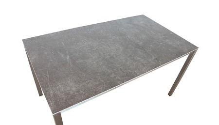 P Table de jardin céramique 160 x 80 cm gris